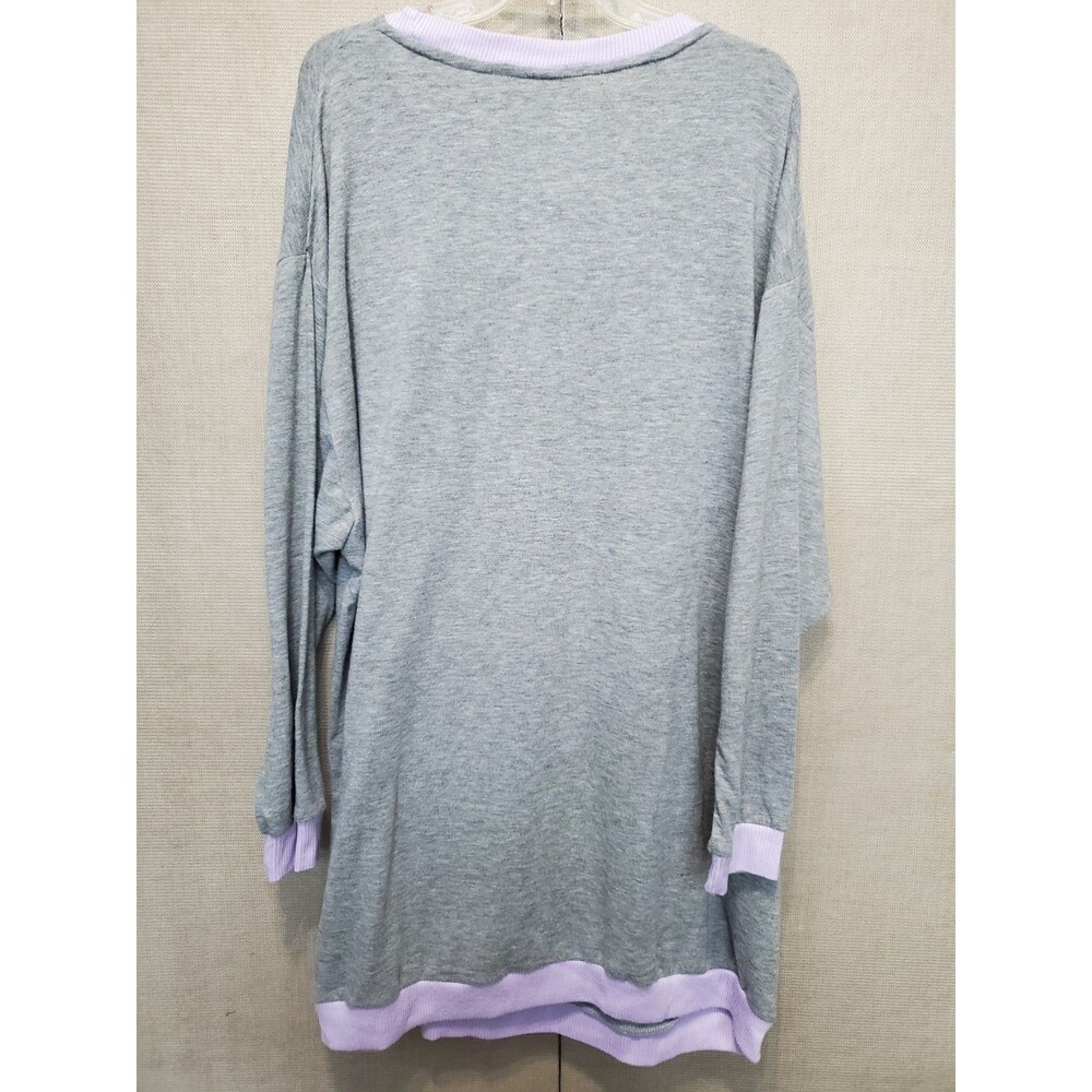 Disney Nightmare Before Christmas V-Day Lounger Sleepwear Knit Sleep Shirt XL - Picture 5 of 6